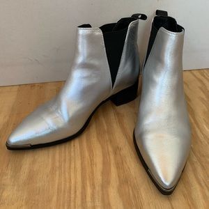 Tony Bianco silver boots
